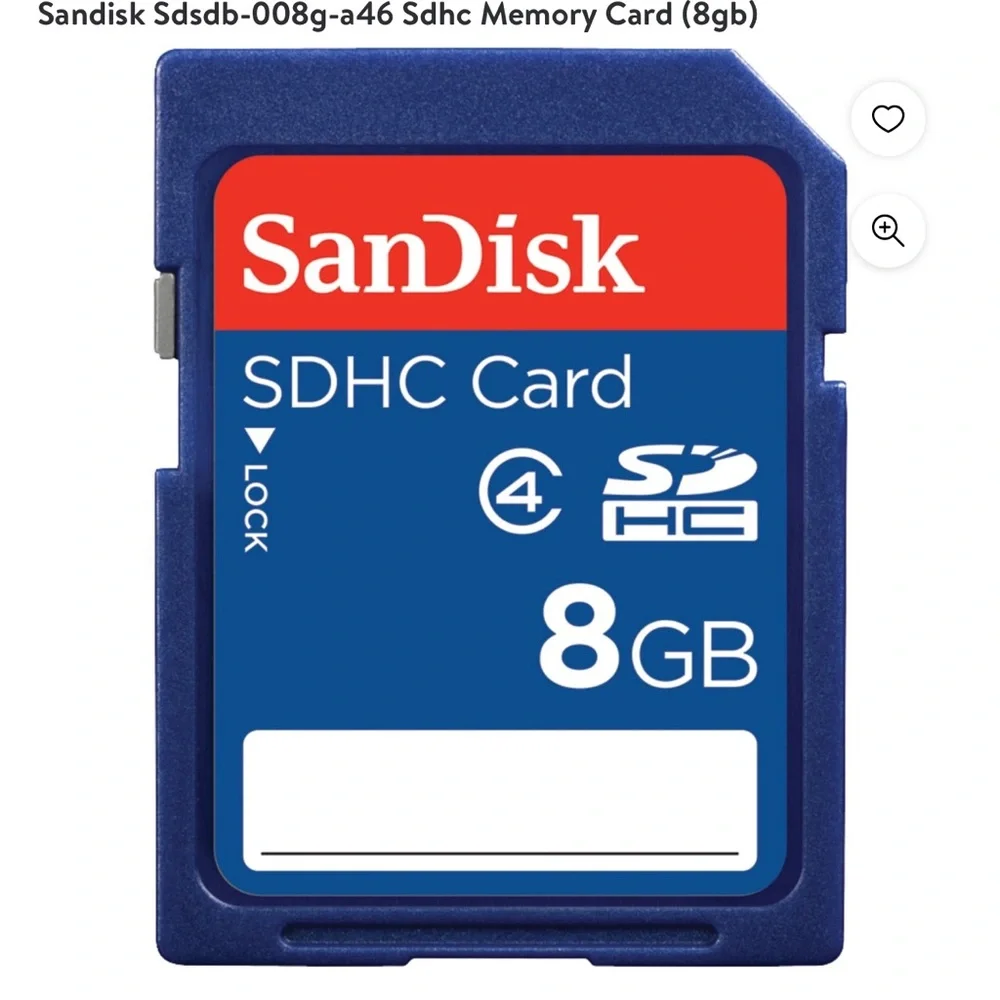 Brand new Sandisk Schc Memory Card (8gb)
